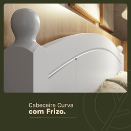 Cama Casal de Madeira com Cama Auxiliar Solteiro Merk - 2
