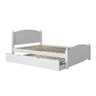 Cama Casal de Madeira com Cama Auxiliar Solteiro Merk - 5