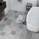 Ver imagem 3 de Adesivo Vinilico Lavavel para Piso Quadrados Mistos Tons Cinza 500x60cm