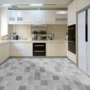 Ver imagem 6 de Adesivo Vinilico Lavavel para Piso Quadrados Mistos Tons Cinza 500x60cm