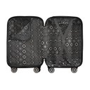 Ver imagem 4 de Mala de Bordo Abs Denlex Ma1121 Cadeado Integrado Rodas Duplas Giro 360º Azul P