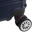 Ver imagem 2 de Mala de Bordo Abs Denlex Ma1121 Cadeado Integrado Rodas Duplas Giro 360º Azul P