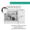 Ver imagem 4 de Balcao para Pia sem Tampo 120 Cm Unna Branco Poliman