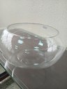 Ver mais imagens de Vaso Decorativo de Vidro Transparente 18x35x35cm Enfeite Sala Mesa Estante