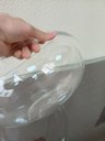 Ver imagem 6 de Vaso Decorativo de Vidro Transparente 18x35x35cm Enfeite Sala Mesa Estante