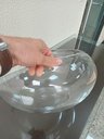 Ver imagem 5 de Vaso Decorativo de Vidro Transparente 18x35x35cm Enfeite Sala Mesa Estante