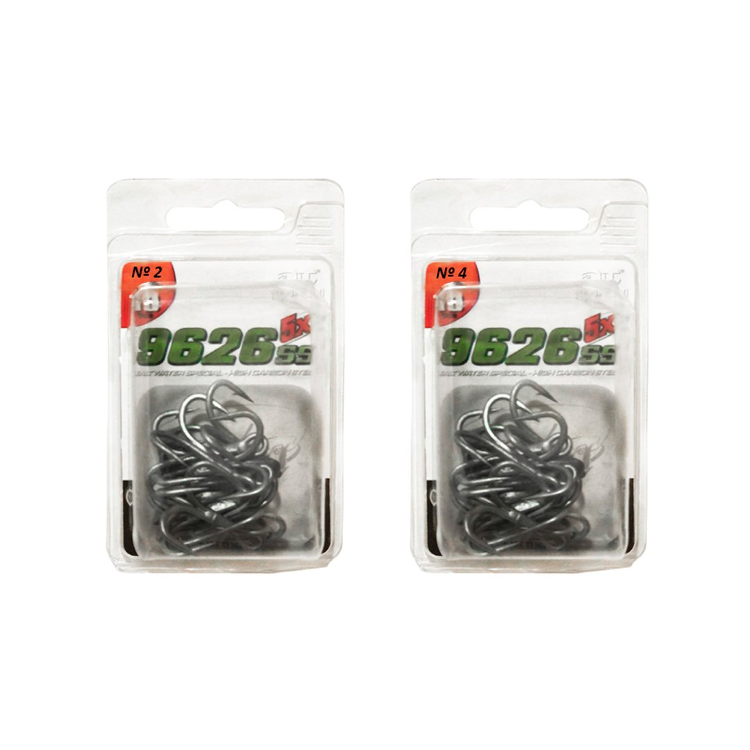 VMC 9626BN Black Nickel O'Shaughnessy Treble Hooks 4X