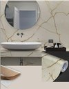 Ver imagem 2 de Papel Parede Decorativo Alltak Lavável Todos Modelos 60cmx1m - Mármore Crema Marfil Fosco