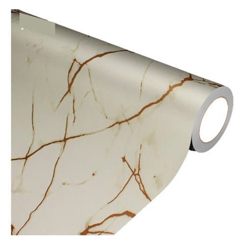 Papel Parede Decorativo Alltak Lavável Todos Modelos 60cmx1m - Mármore Crema Marfil Fosco