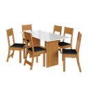 Ver imagem 2 de Conjunto De Sala De Jantar Fidelitá Siena Com 6 Cadeiras