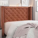 Ver imagem 2 de Cabeceira Queen 1,60m Vicenza Veludo - Pallazio
