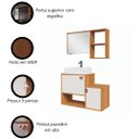 Ver imagem 7 de Gabinete de Banheiro Lotus Movelove 3 Portas com Espelheira Jequitiba/Off White New