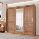 Ver imagem 2 de Guarda Roupa Maite 3 Portas Correr Espelhos Mdf