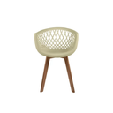 Ver imagem 2 de Cadeira Web Wood Design Sofisticado em Polipropileno para Escritório e Home Office