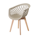 Ver imagem 1 de Cadeira Web Wood Design Sofisticado em Polipropileno para Escritório e Home Office