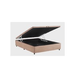 Cama Box Baú Viúvao Suede Rosé Com 128cm de Largura - 1
