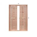 Ver imagem 2 de Porta de Madeira Balção de Correr 213x120cm com Batente 14cm Ewk 462 Rondosul