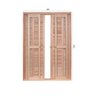 Porta de Madeira Balção de Correr 213x120cm com Batente 14cm EWK 462 Rondosul  - 2