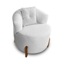 Ver imagem 4 de Kit Sofá Orgânico Feijão com Poltrona Pé de Madeira Bouclé Minimalista