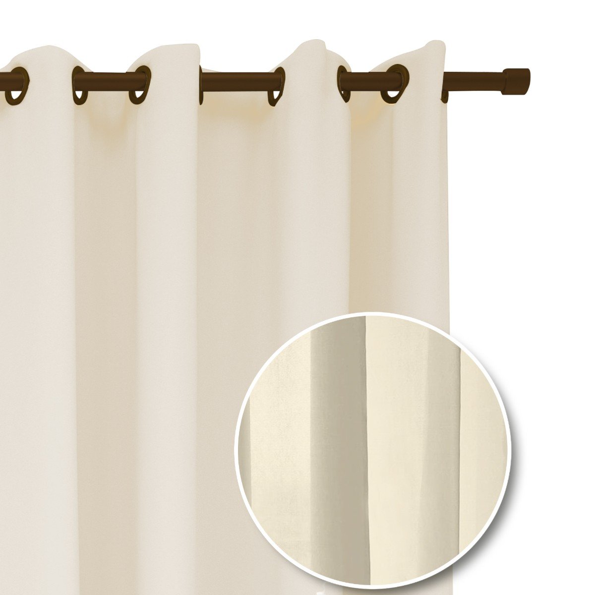 Cortina para Sala Quarto Roma 300x220 Admirare Cor Creme - 2