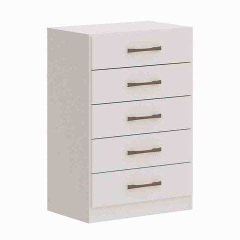 Cômoda Solution 5 Gavetas Branco Castro Móveis
