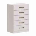 Ver imagem 1 de Cômoda Solution 5 Gavetas Branco Castro Móveis
