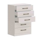 Ver imagem 2 de Cômoda Solution 5 Gavetas Branco Castro Móveis