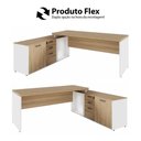 Ver imagem 7 de Mesa Dinâmica 1,50m C/ Armário e Cx de Tomadas Pés Painel F5