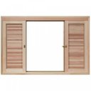 Ver imagem 4 de Janela de Madeira Veneziana de Correr 120x150cm com Caixilho 14cm Ewk 362 Rondosul