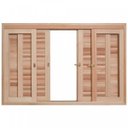 Ver imagem 3 de Janela de Madeira Veneziana de Correr 120x150cm com Caixilho 14cm Ewk 362 Rondosul