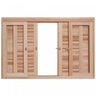 Janela de Madeira Veneziana de Correr 120x150cm com Caixilho 14cm Ewk 362 Rondosul - 3