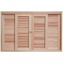 Ver imagem 2 de Janela de Madeira Veneziana de Correr 120x150cm com Caixilho 14cm Ewk 362 Rondosul