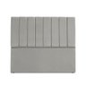 Cabeceira Estofada Casal Carla 140 Cm Suede Cinza-claro - 1