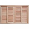 Janela de Madeira Veneziana de Correr 100x150cm Com Caixilho 14cm  EWK 362 Rondosul  - 1
