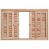 Janela de Madeira Veneziana de Correr 100x150cm Com Caixilho 14cm  EWK 362 Rondosul  - 2