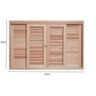 Janela de Madeira Veneziana de Correr 100x150cm Com Caixilho 14cm  EWK 362 Rondosul  - 5