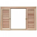 Ver imagem 4 de Janela de Madeira Veneziana de Correr 100x150cm com Caixilho 14cm Ewk 362 Rondosul