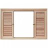 Janela de Madeira Veneziana de Correr 100x150cm Com Caixilho 14cm  EWK 362 Rondosul  - 4
