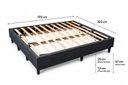 Ver imagem 2 de Cama Box King Size 193 x 203 cm, 100% Madeira, Tecido Blindado com Veludo Cinza Escuro