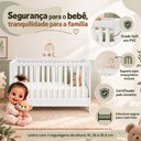 Ver imagem 3 de Quarto de Bebê Completo com Berço Americano 3 em 1 e Colchão Incluso Flor Multimóveis MP4929