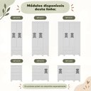Ver imagem 7 de Quarto de Bebê Completo com Berço Americano 3 em 1 e Colchão Incluso Flor Multimóveis MP4929
