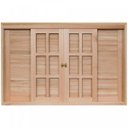 Ver imagem 1 de Janela de Madeira Veneziana de Correr 120x150cm com Caixilho 14cm Ewk 372 Rondosul