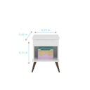 Ver imagem 4 de Mesa de Apoio Infantil Melinda com 1 Gaveta - Branco