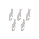 Ver imagem 1 de Kit 5 Ganchos Decorativo de Parede Pendurador Bolsa C.b Fs