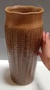 Ver imagem 2 de Vaso Decorativo Enfeite Casa Cerâmica 33x16x16cm Marrom