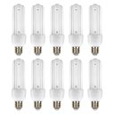 Ver imagem 1 de Lampada Fluorescente 20W Kit 10 Uni 127V Energia Branco Frio Iluminação Casa Sala Quarto Rua Varanda
