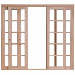 Porta de Madeira Balção de Correr 213x240cm com Batente 9,4cm Ewk 494 Rondosul - 2