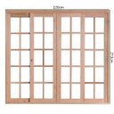 Ver imagem 3 de Porta de Madeira Balção de Correr 213x240cm com Batente 9,4cm Ewk 494 Rondosul