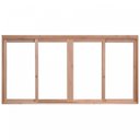 Ver imagem 1 de Janela de Madeira de Correr 100x120cm com Caixilho 9,4cm Ewk 384 Rondosul