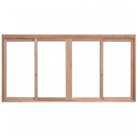 Janela de Madeira de Correr 100x120cm com Caixilho 9,4cm Ewk 384 Rondosul